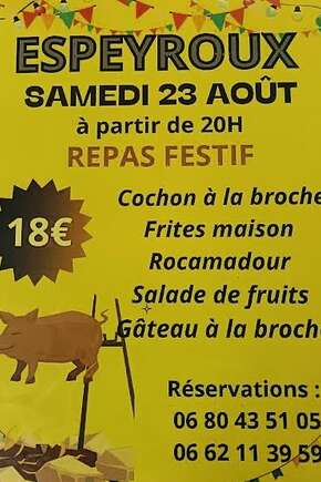 Repas Festif à Espeyroux