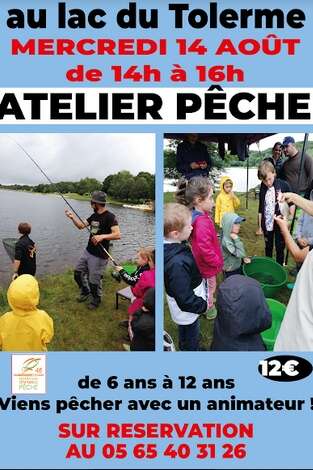 Atelier Pêche Enfant Lac de Tolerme