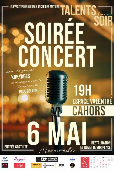 Soirée concert Talents d'un soir