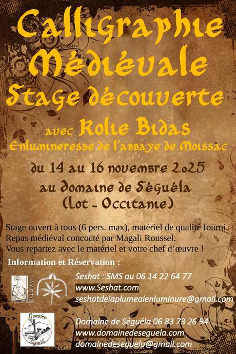 Stage de Calligraphie Médiévale