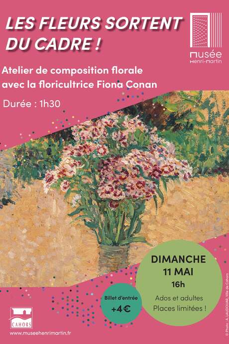 Les fleurs sortent du cadre ! : atelier de composition florale au Musée Henri-Martin