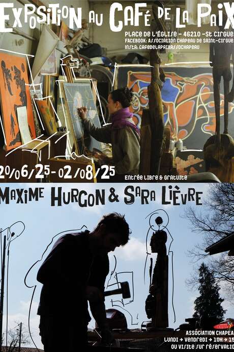 Exposition à Saint-Cirgues : Sara Mièvre et Max Hurgon