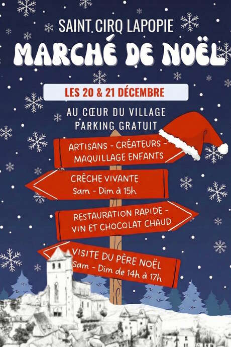 Marché de Noël à Saint-Cirq Lapopie