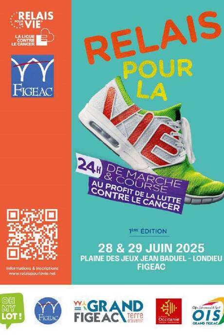 Relais Pour La Vie à Figeac, 24h de marche et de course