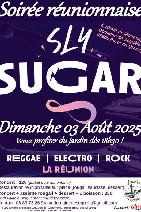 Soirée réunionnaise avec le groupe Sly Sugar