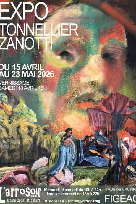 Exposition à l'Arrosoir Figeac :  Valérie Tonnellier et Grégory Zanotti