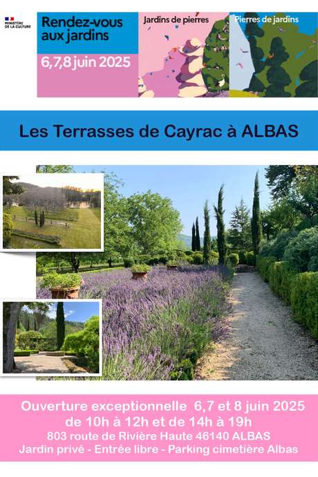 Ouverture du jardin "Les Terrasses de Cayrac"