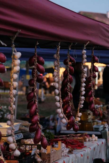 Marché de producteurs pour la fête de Gignac
