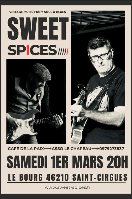 Concert Sweet Spices à Saint-Cirgues