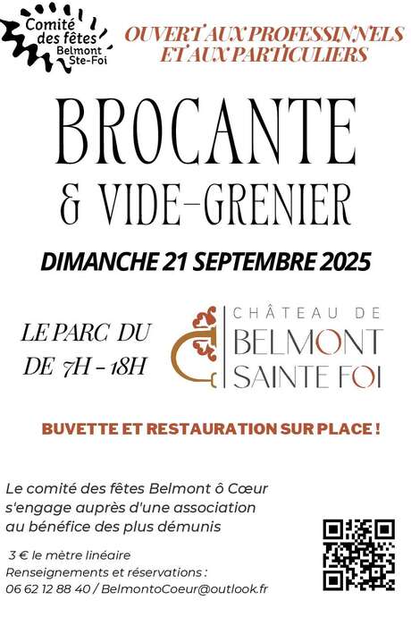 Brocante et vide-greniers à Belmont-Sainte-Foi