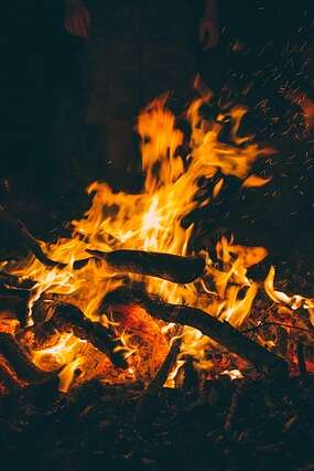 Feu de la Saint Jean à Condat