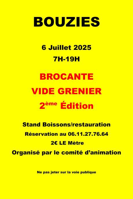 Vide-greniers à Bouziès