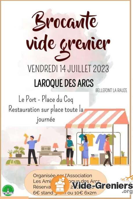 Brocante du 14 juillet de Laroque des Arcs