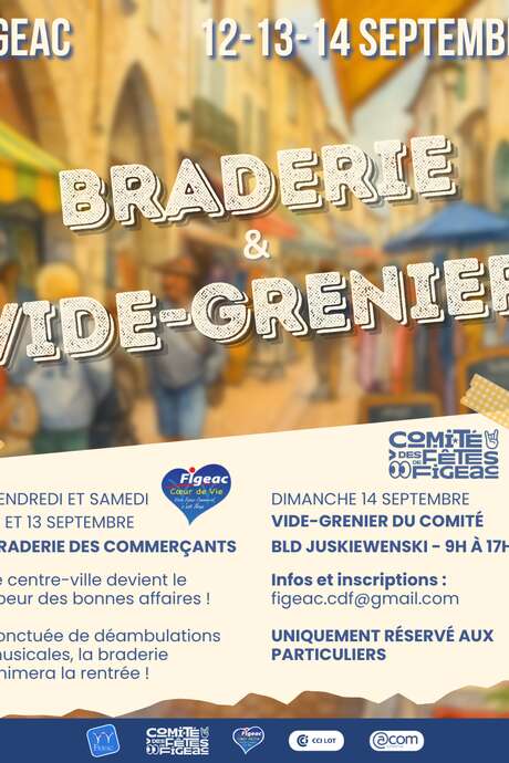 Braderie et vide-greniers à Figeac