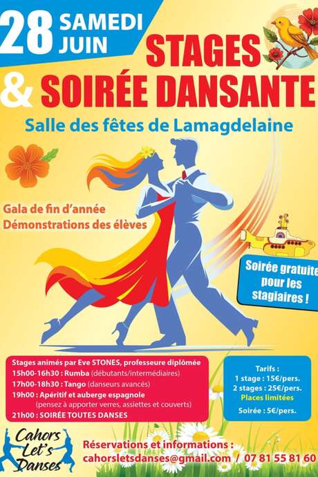 Stages et soirée dansante à Lamagdelaine