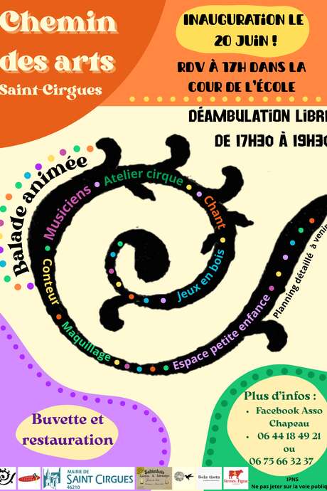 Inauguration du Chemin des Arts et Fête de la musique à Saint-Cirgues