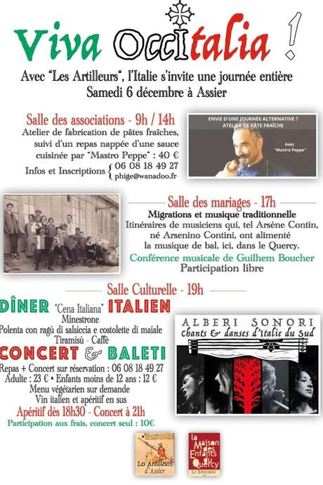 Journée : Viva OccItalia ! avec le groupe Alberi Sonori, à Assier