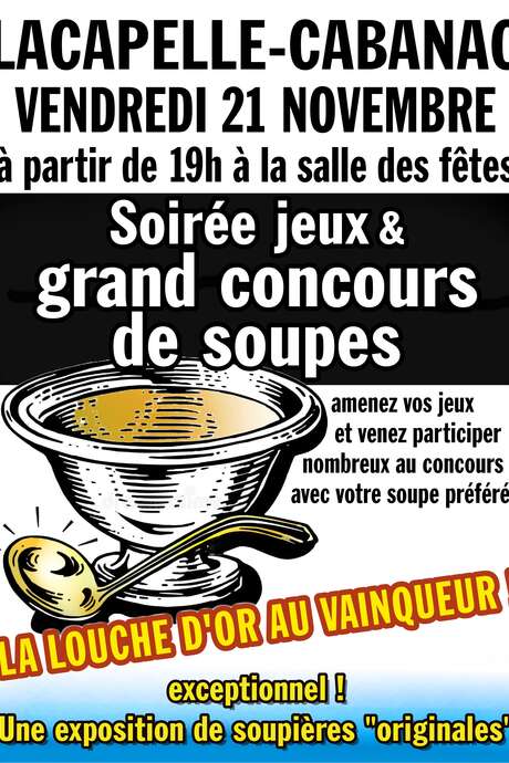 Soirée jeux & grand concours de soupes