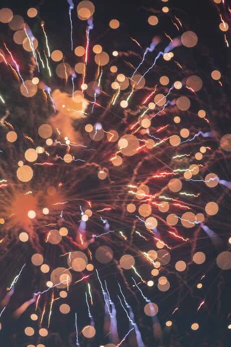 Feu d'artifice à Bretenoux