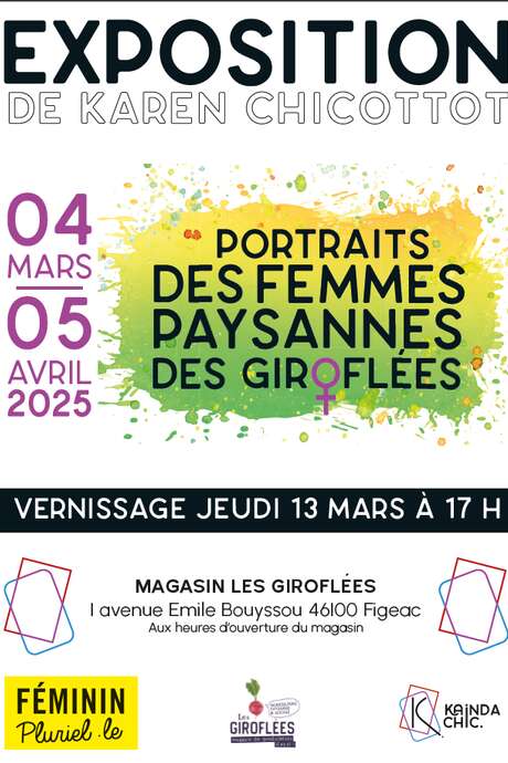 Exposition "portraits des femmes paysannes" aux Giroflées à Figeac