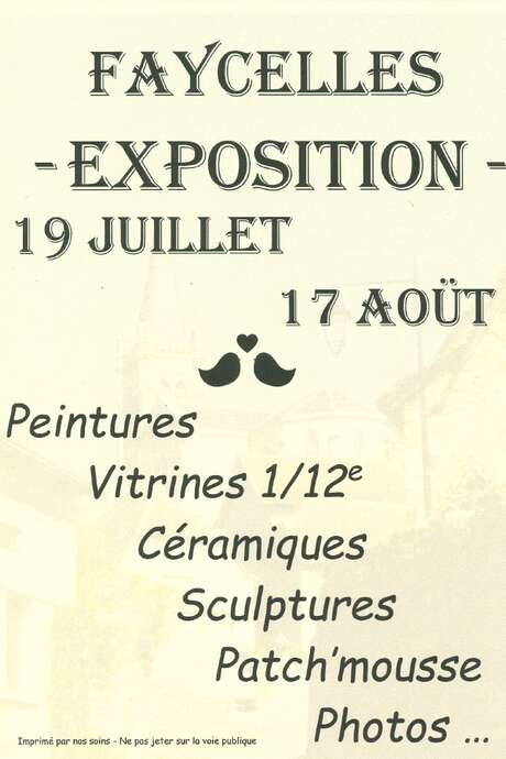 Exposition à Faycelles