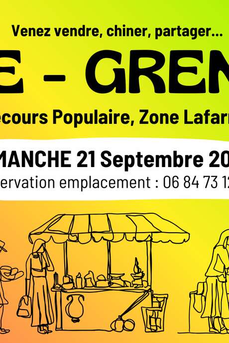 Vide-Grenier à Figeac avec le Secours Populaire