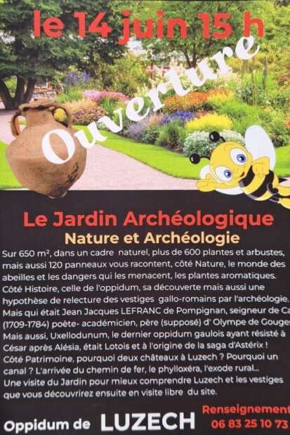 Festival Cahors Juin Jardins 2025: Ouverture du Jardin Archéologique à l'Oppidum de Luzech