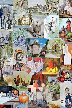 Exposition de peintures, dessins, arts