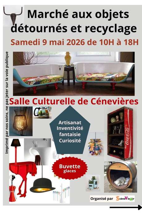 Marché aux objets détournés et recyclage