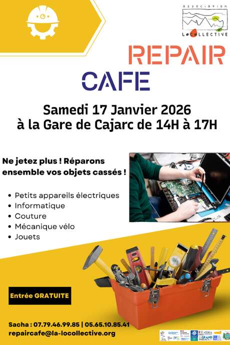 Repair Café à la gare de Cajarc