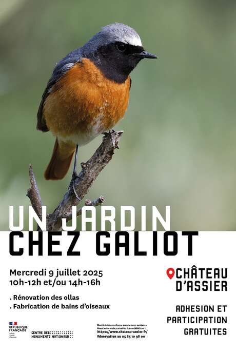 Atelier jardin au Château d'Assier
