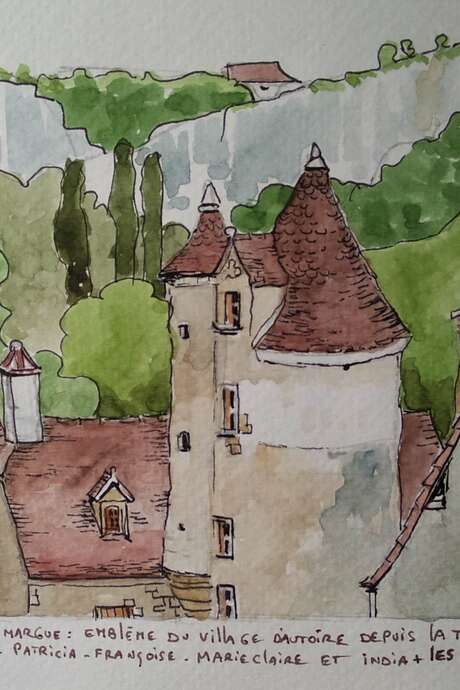 Atelier Croq'balade en Quercy - Stage Carnet de Voyage