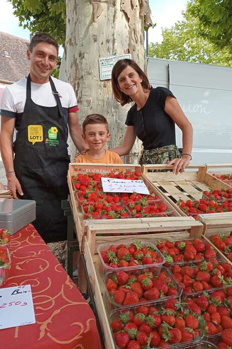 Marché des producteurs à Labastide-Murat