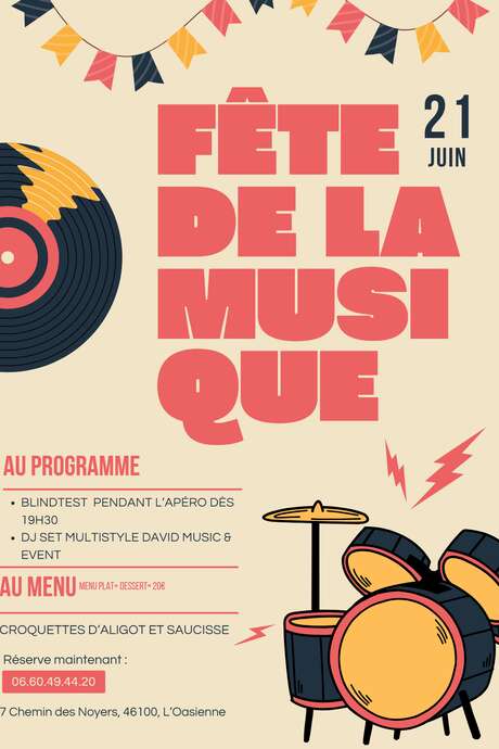Fête de la musique à l'Oasienne de Lissac et Mouret