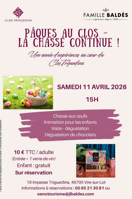 Pâques au Clos - La chasse continue !