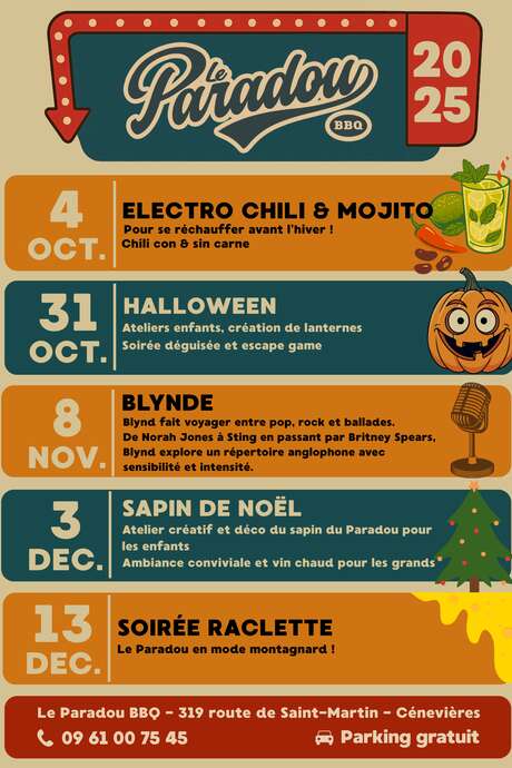 Soirée Raclette au Paradou BBQ