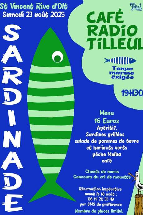 Sardinade au café Radio Tilleul