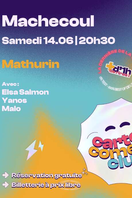 STAND-UP CARTON COMEDY CLUB CHEZ MATHURIN STAND-UP CARTON COMEDY CLUB CHEZ MATHURIN