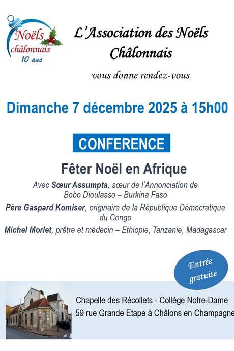Conférence : Fêter Noël en Afrique