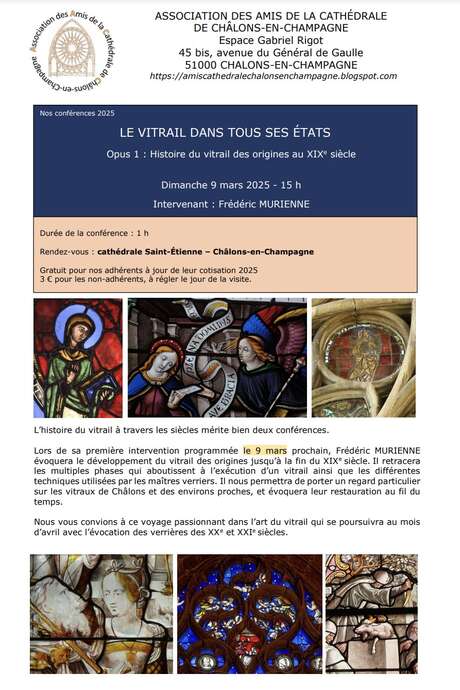 Conférence : Le Vitrail dans tous ses états