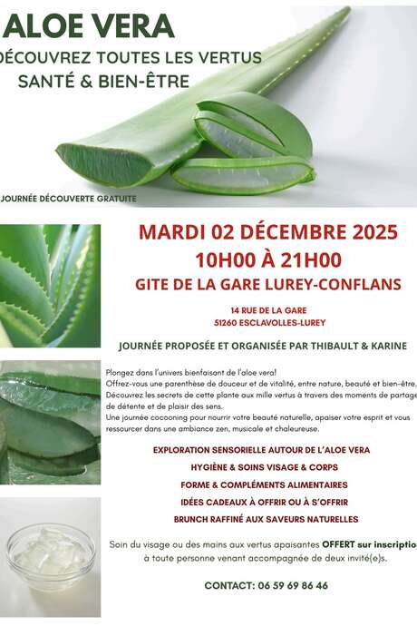 Journée Découverte “Aloe Vera" à Esclavolles-Lurey