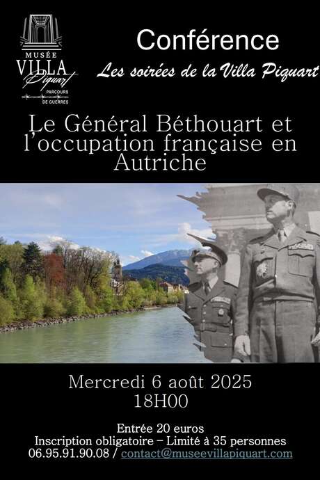 Conférences : Les Soirées de la Villa Piquart Conférences : Les Soirées de la Villa Piquart