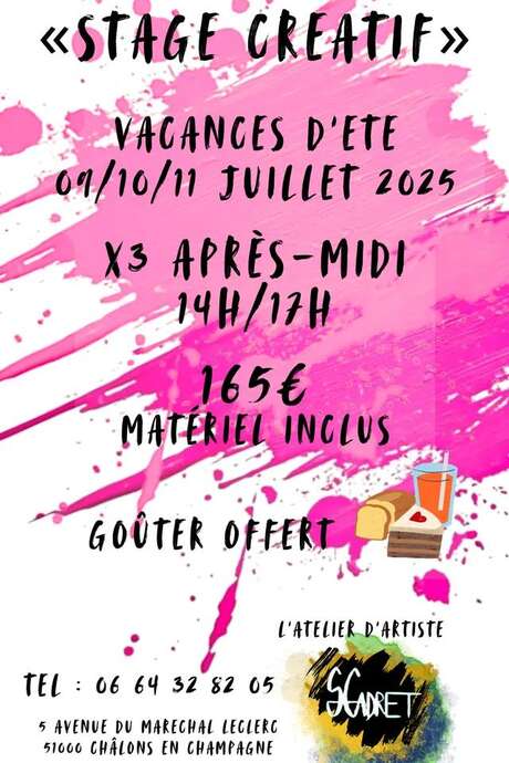 Stage Créatif avec Sandra Gadret
