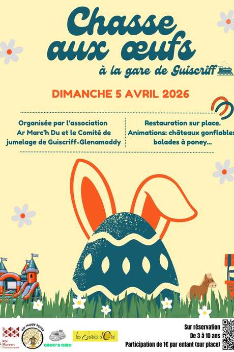 Chasse aux oeufs à la gare de Guiscriff