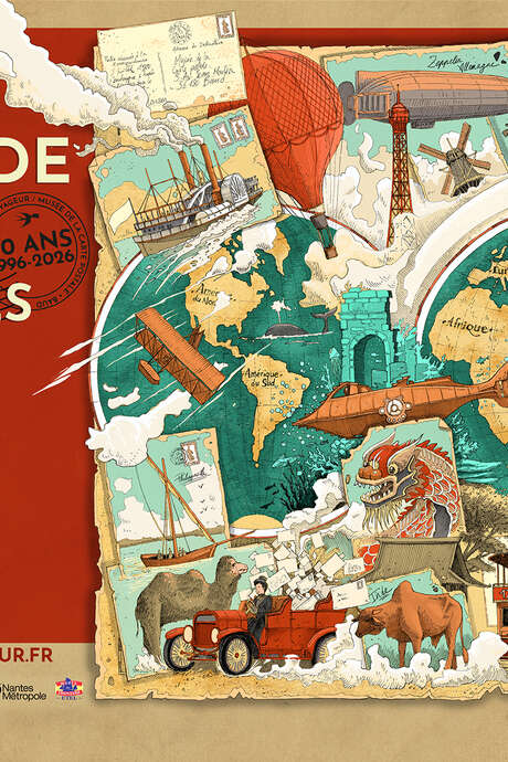 Exposition "Le Tour du monde en 80 cartes postales"