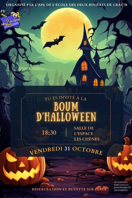 Boum d’Halloween – École des 2 Rivières