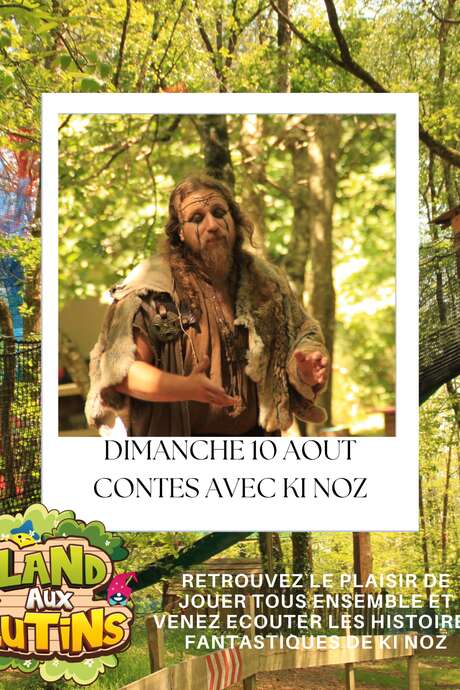 Ki-Noz, le meneur de loups, en visite au parc Land aux Lutins !