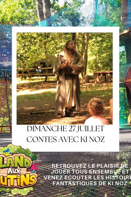 Ki-Noz, le meneur de loups, en visite au parc Land aux Lutins !