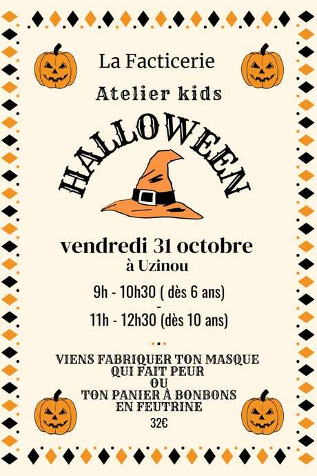Atelier laine feutrée spécial Halloween