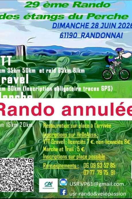 (ANNULATION) 29e Rando des étangs du Perche